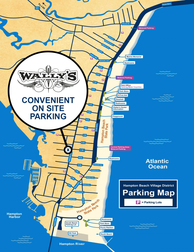 Parking - Wally's Restaurant & Entertainment Venue, Hampton NH